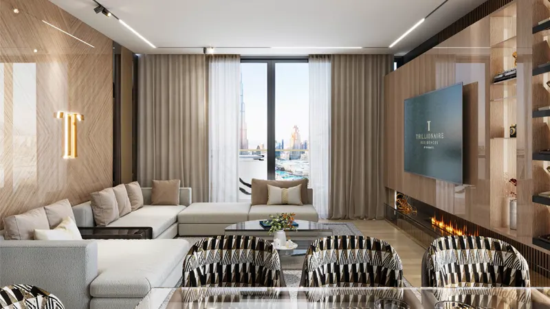 1 Bedroom Apartments for sale Trillionaire Residences By Binghatti